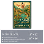 Adams Dry Fly Resort - Travel Poster