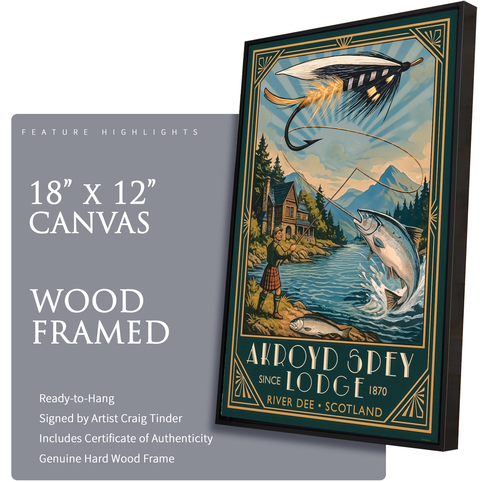 Akroyd Spey Lodge - Travel Poster