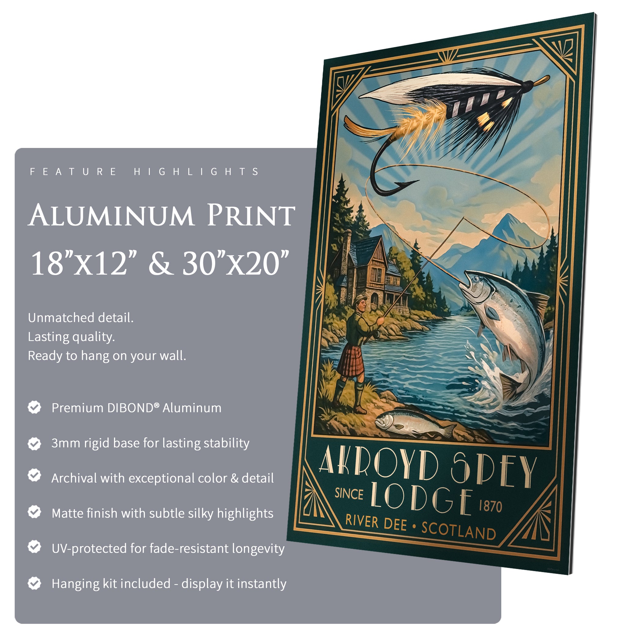 Akroyd Spey Lodge - Travel Poster