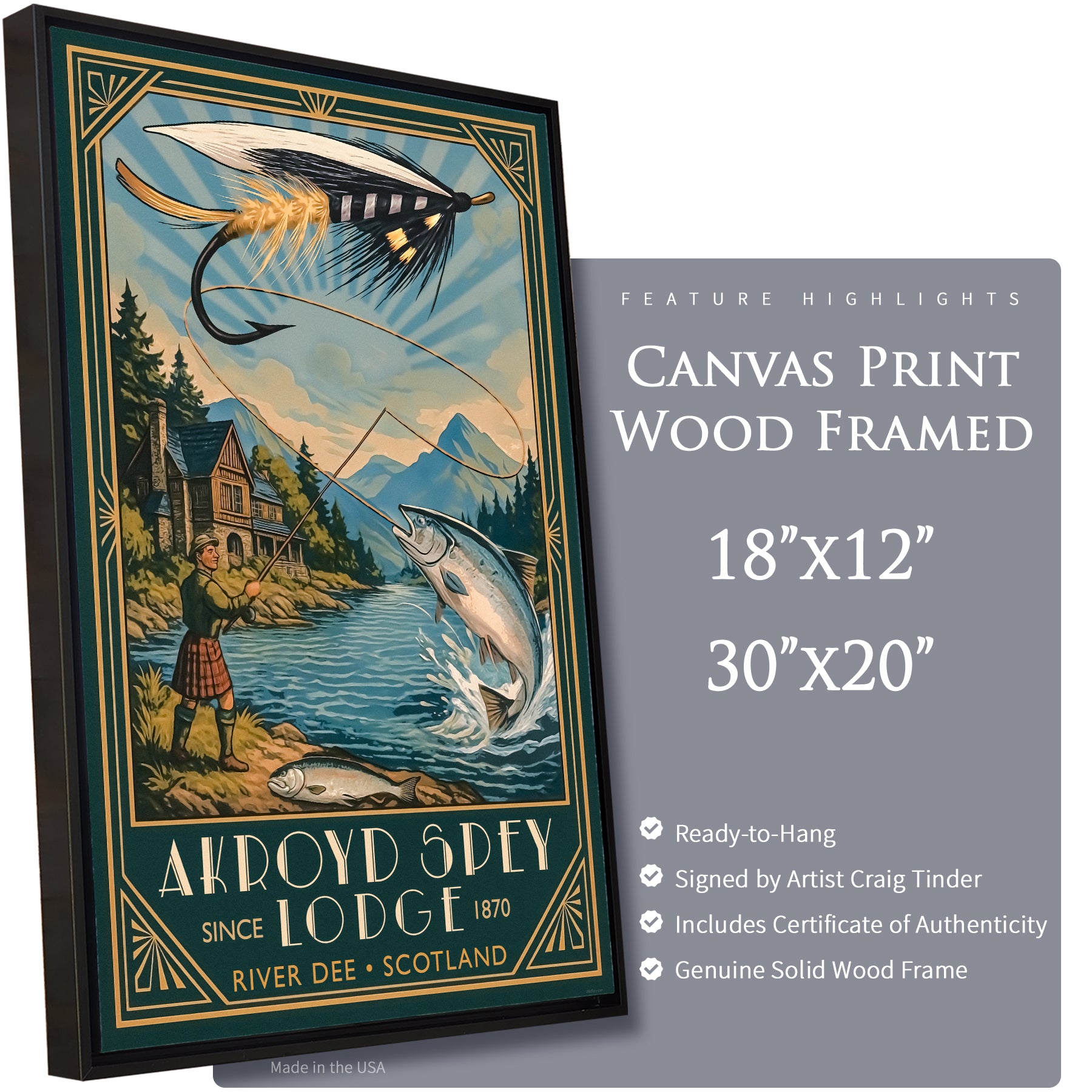 Akroyd Spey Lodge - Travel Poster