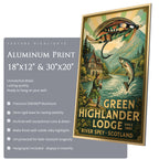 Green Highlander Lodge - Travel Poster