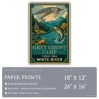 Grey Ghost Camp - Travel Poster