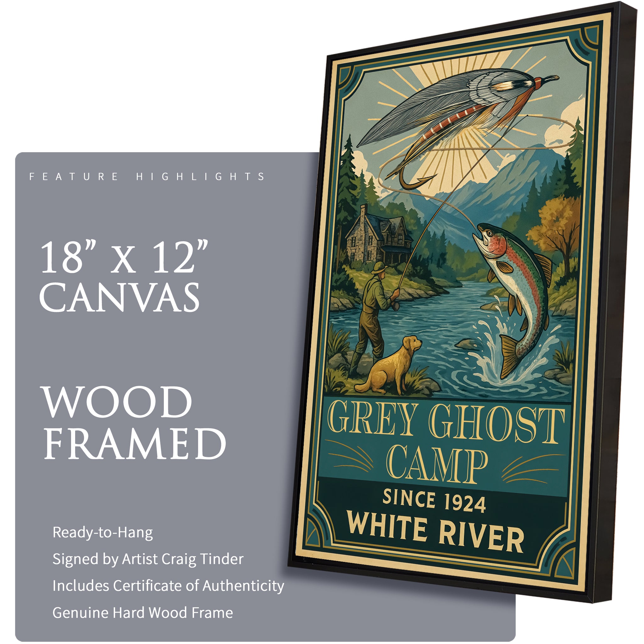 Grey Ghost Camp - Travel Poster