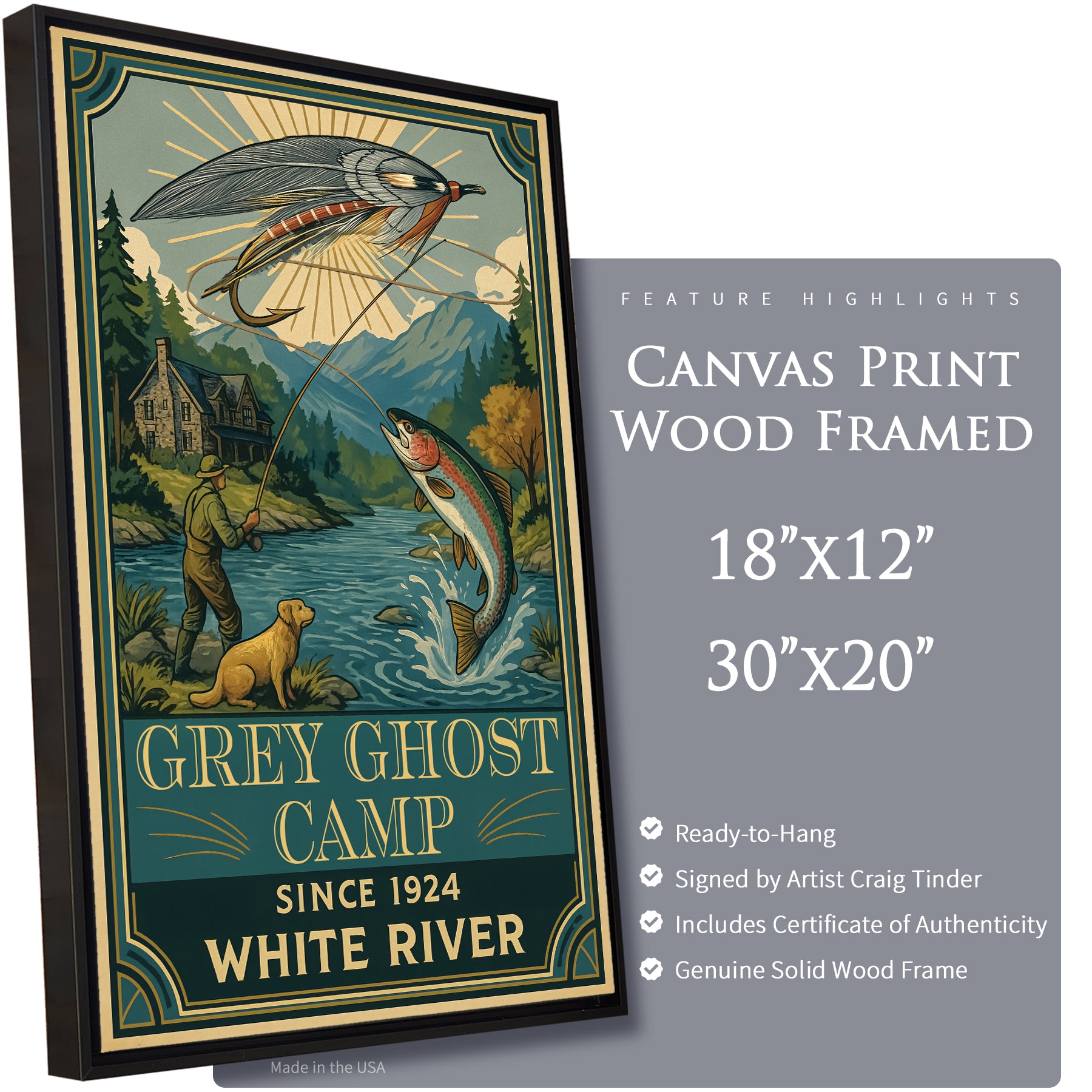 Grey Ghost Camp - Travel Poster