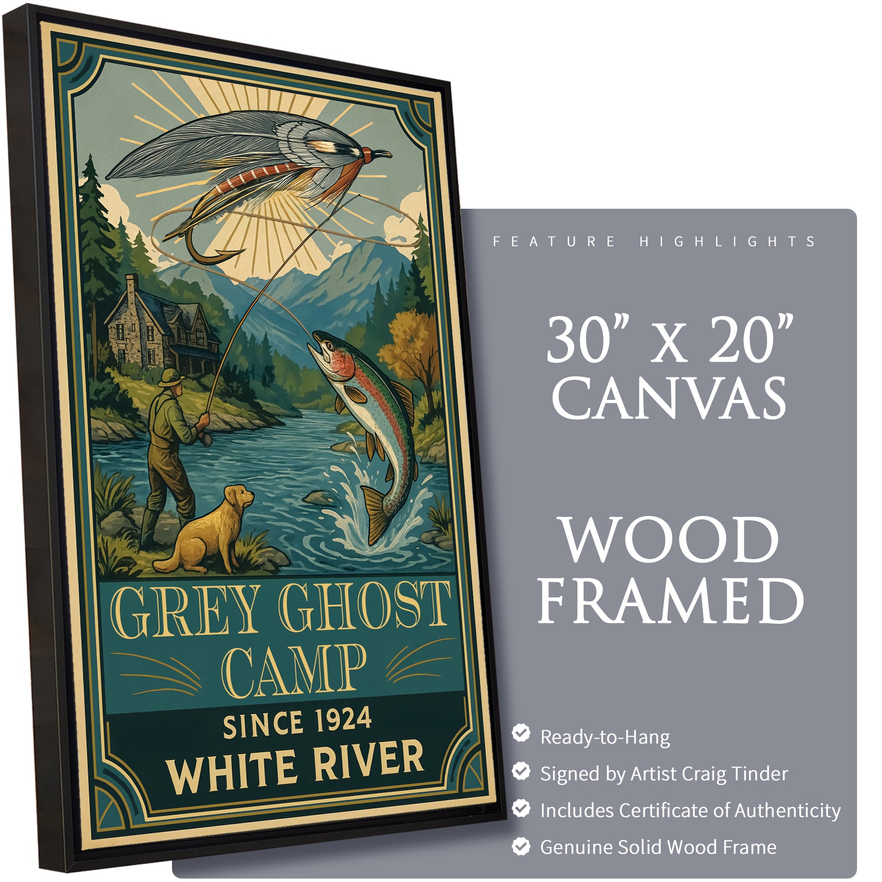 Grey Ghost Camp - Travel Poster