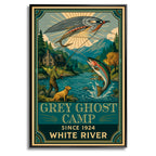 Grey Ghost Camp - Travel Poster