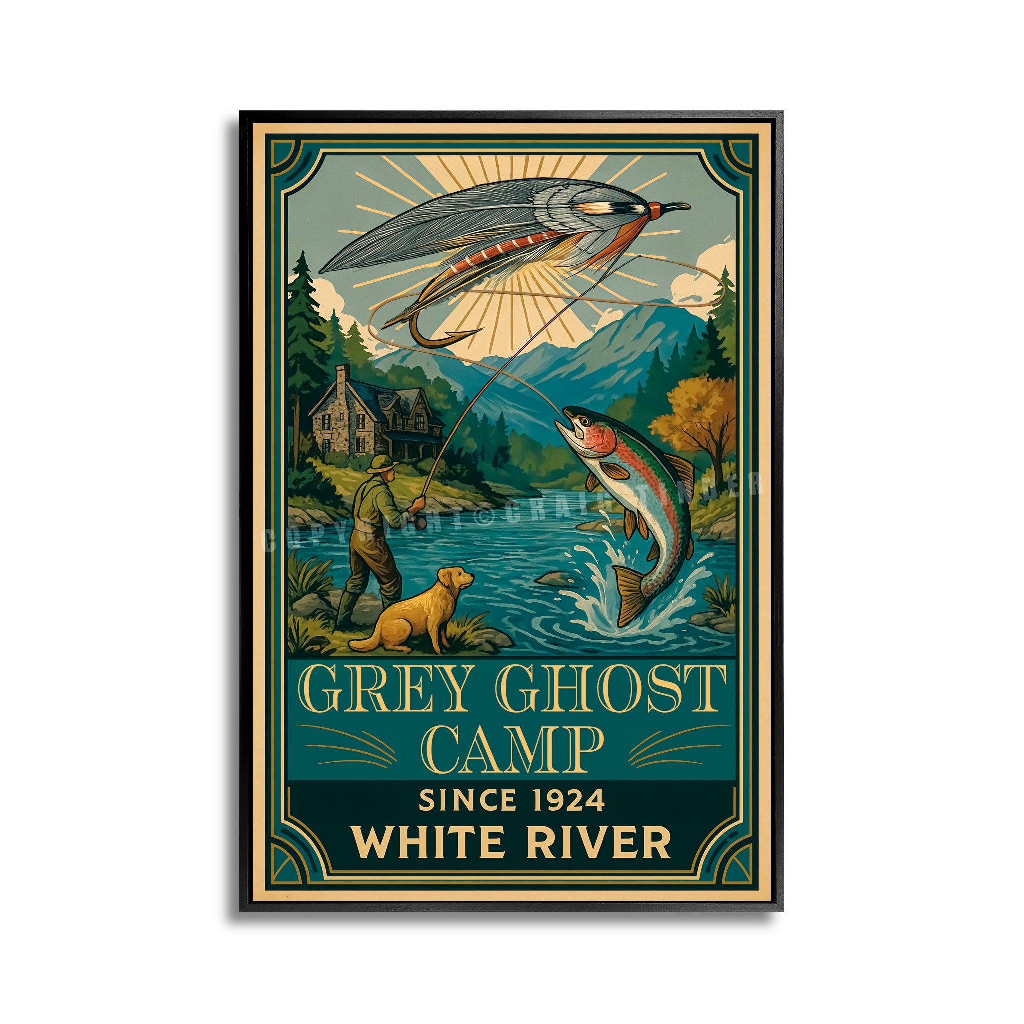 Grey Ghost Camp - Travel Poster