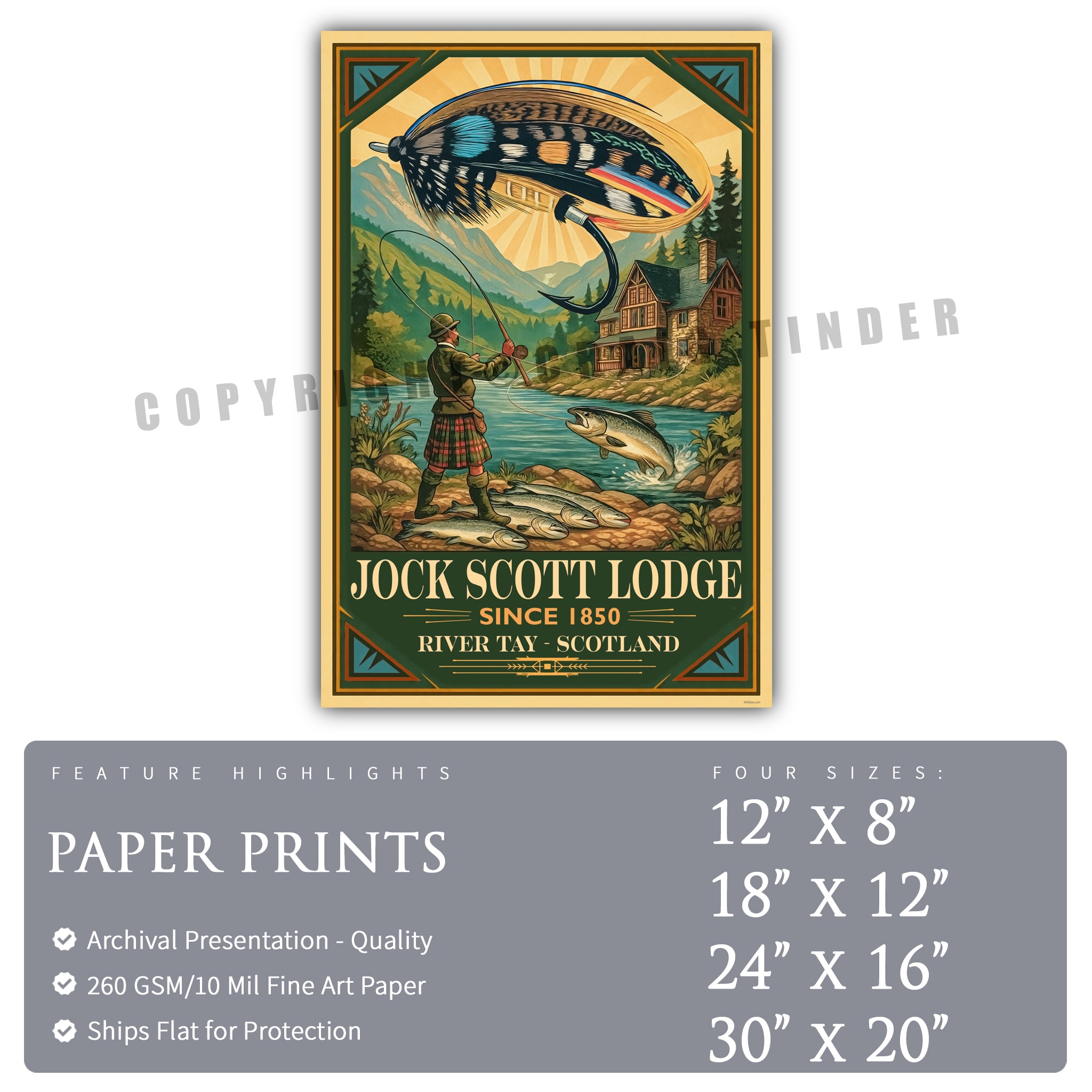 Jock Scott Lodge - Travel Poster