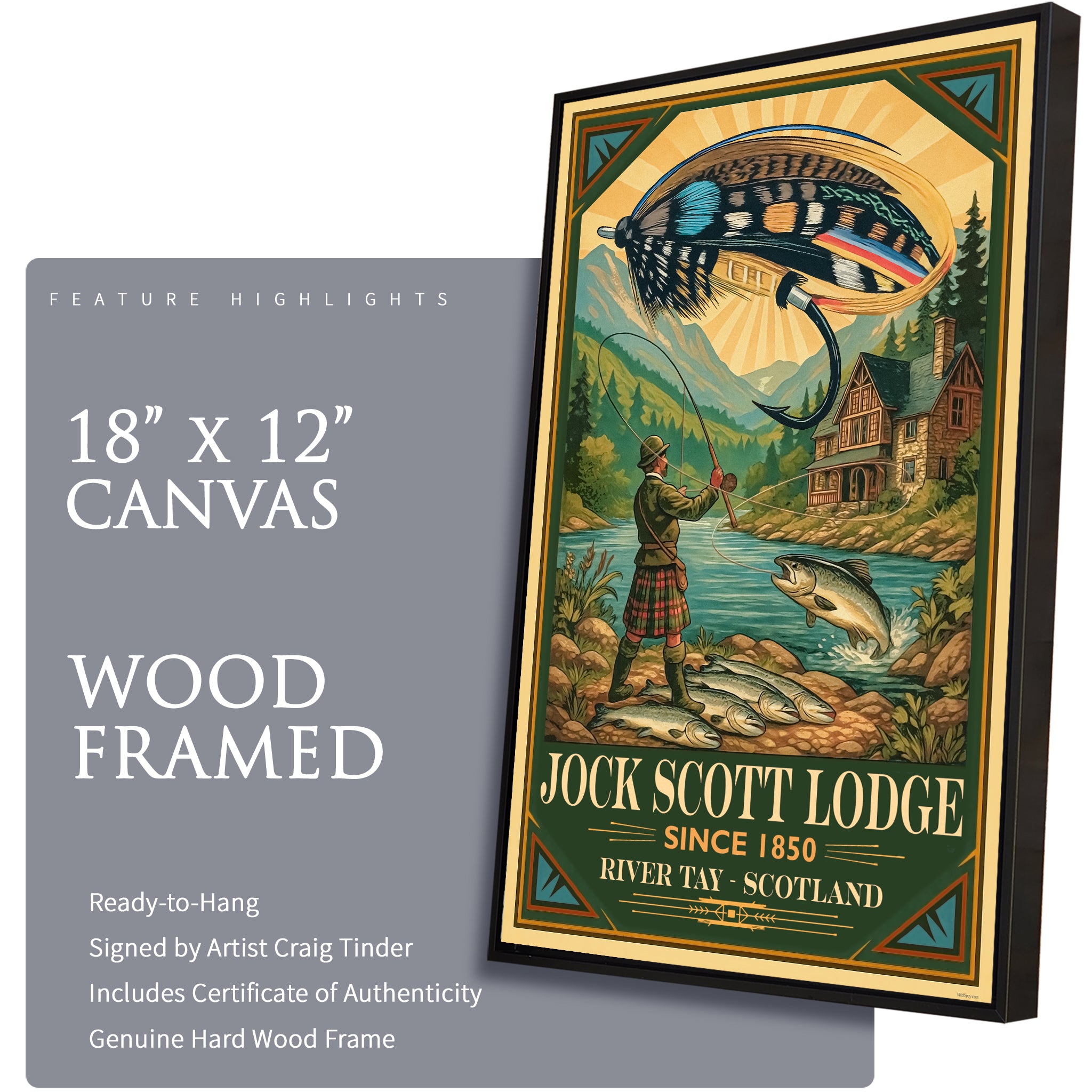 Jock Scott Lodge - Travel Poster