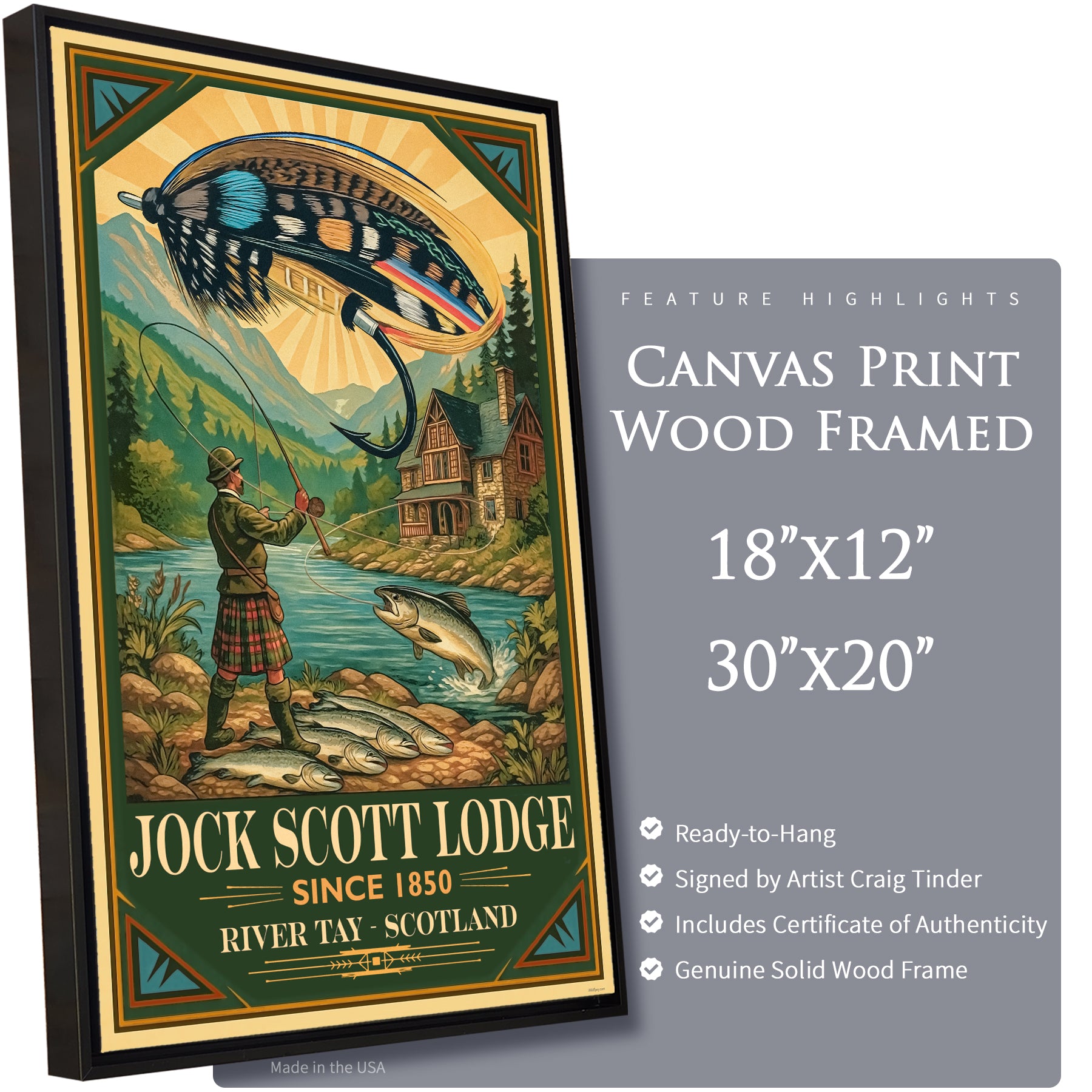 Jock Scott Lodge - Travel Poster