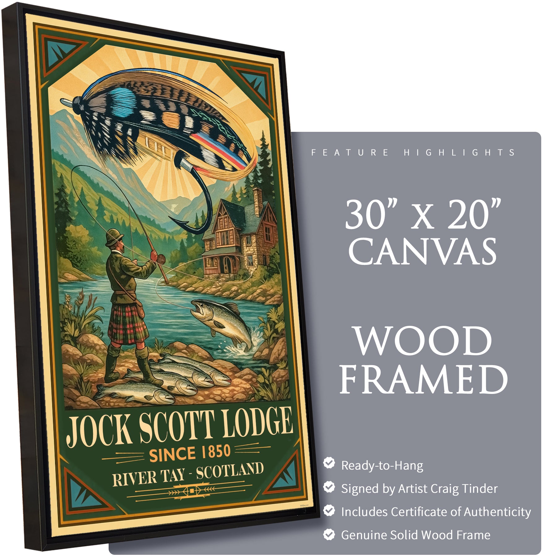 Jock Scott Lodge - Travel Poster