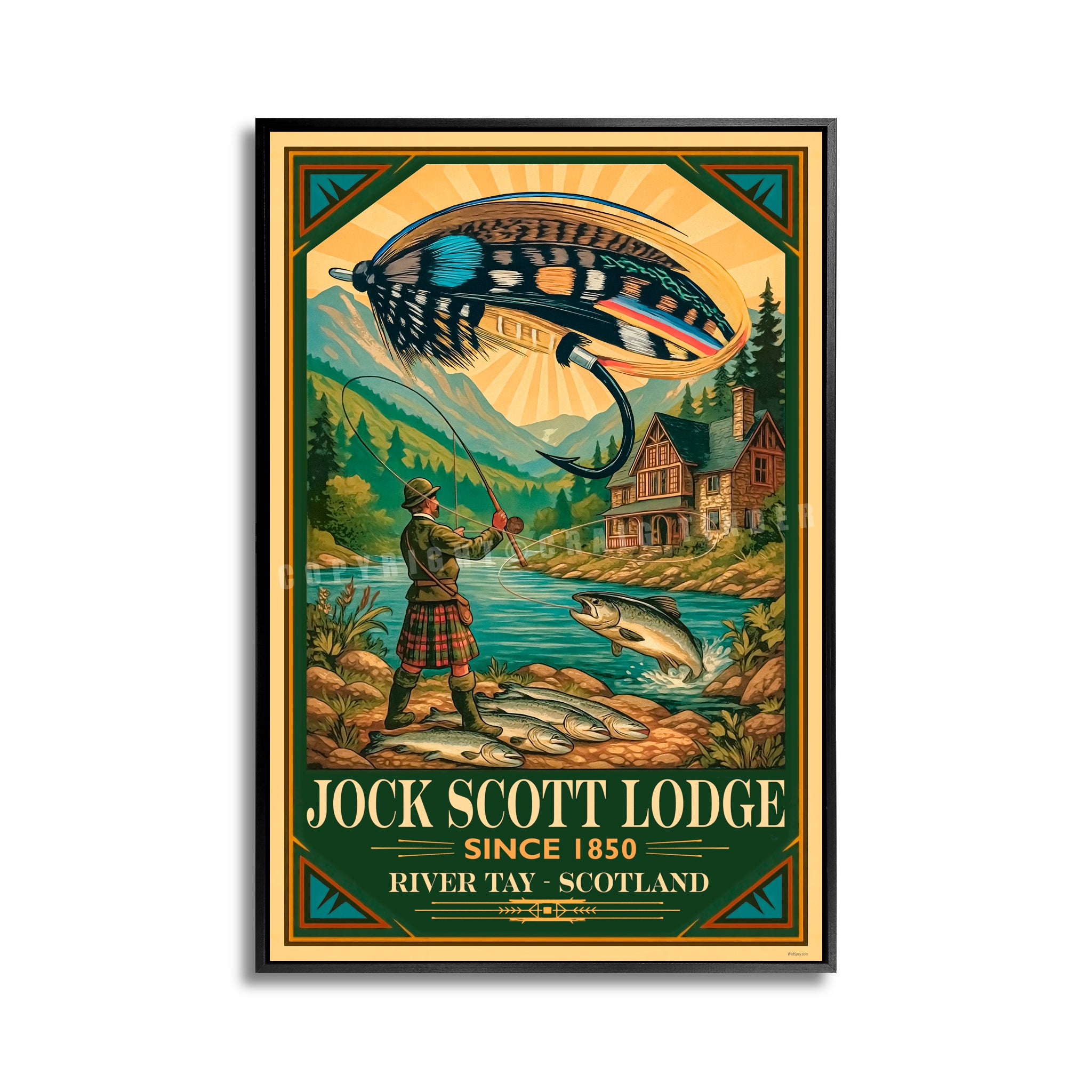 Jock Scott Lodge - Travel Poster