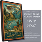 Lady Caroline Salmon Chalet - Travel Poster